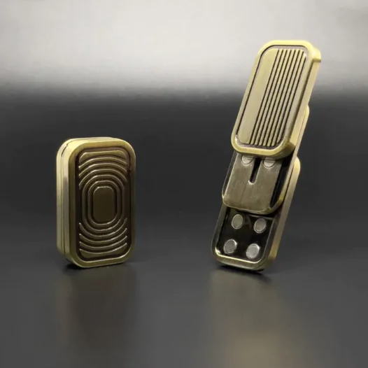 Three-Layer Magnetic Metal Push Card